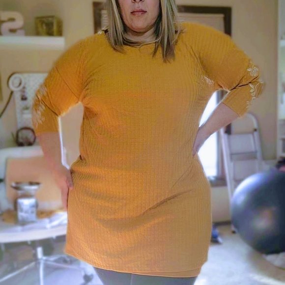 Tunic Mini Dress Top Shirt Blouse Sweater - Picture 1 of 10